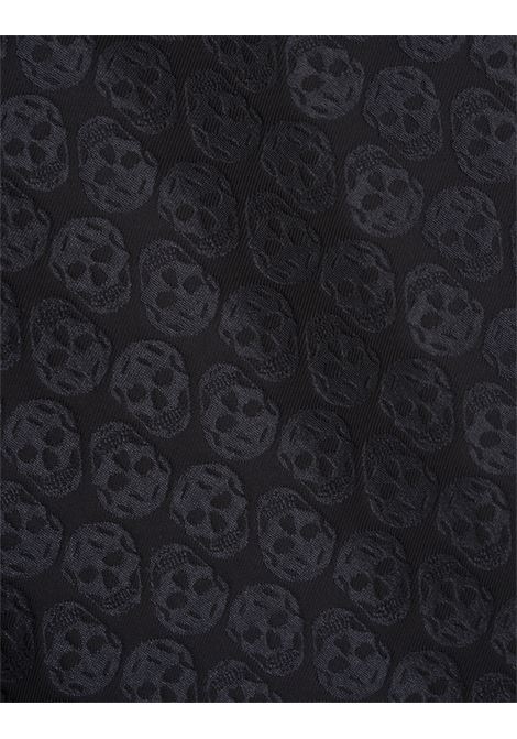 Camicia Con Motivo Skull In Jacquard in Nero ALEXANDER MCQUEEN | 814693-QRABU1010